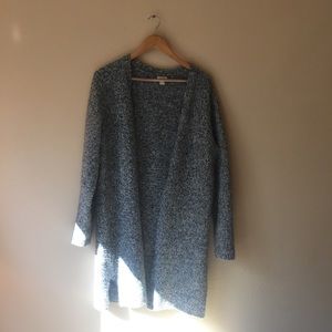 J Crew driving coat (sweater) in marled charcoal